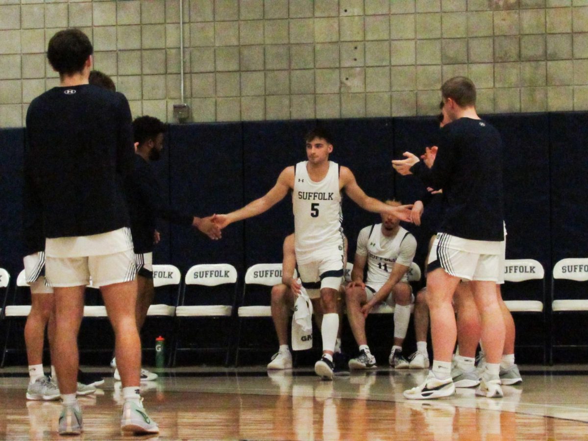 Sophomore guard Nick Verdile before a first round playoff game against the Wentworth Institute of Technology Feb. 25.