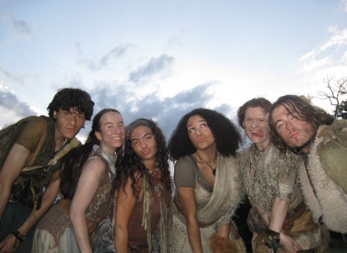 'Dead City' background actors from left to right: Danny Diaz, Cate Healy, Annabella Valle, Sophia Inez, Maddy Rose and Kamden Collins.