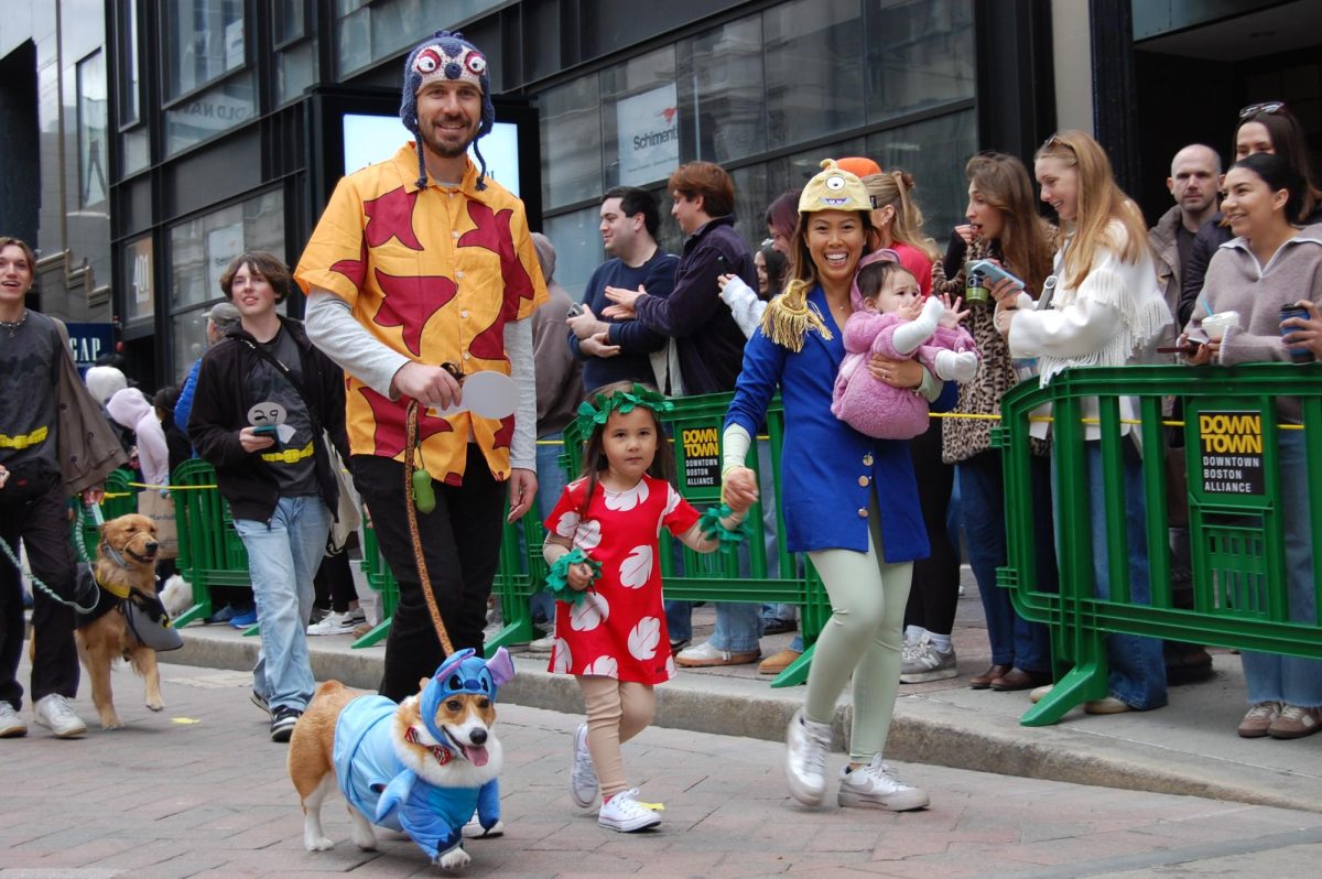 Family dressed up as 'Lilo & Stitch' characters for The Doggone Halloween Pet Parade Oct. 25.