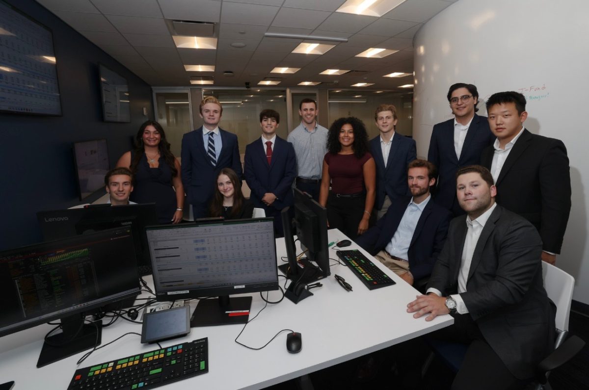 The Finance and Investment club’s Executive Board and analysts. (courtesy of Zena Fitzgerald)