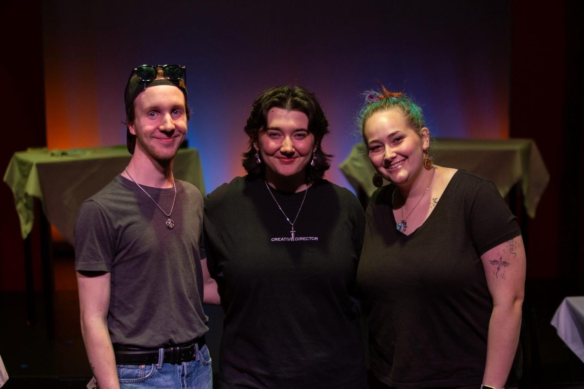 From left to right: Nate Kelleher (co-founder), AJ Aversano (co-founder), Maddie Carr (production stage manager for "The Statue").