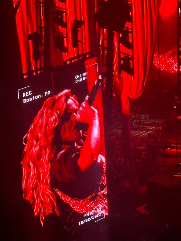 Renee Rapp performing at TD Garden for her "Bite Me Tour."