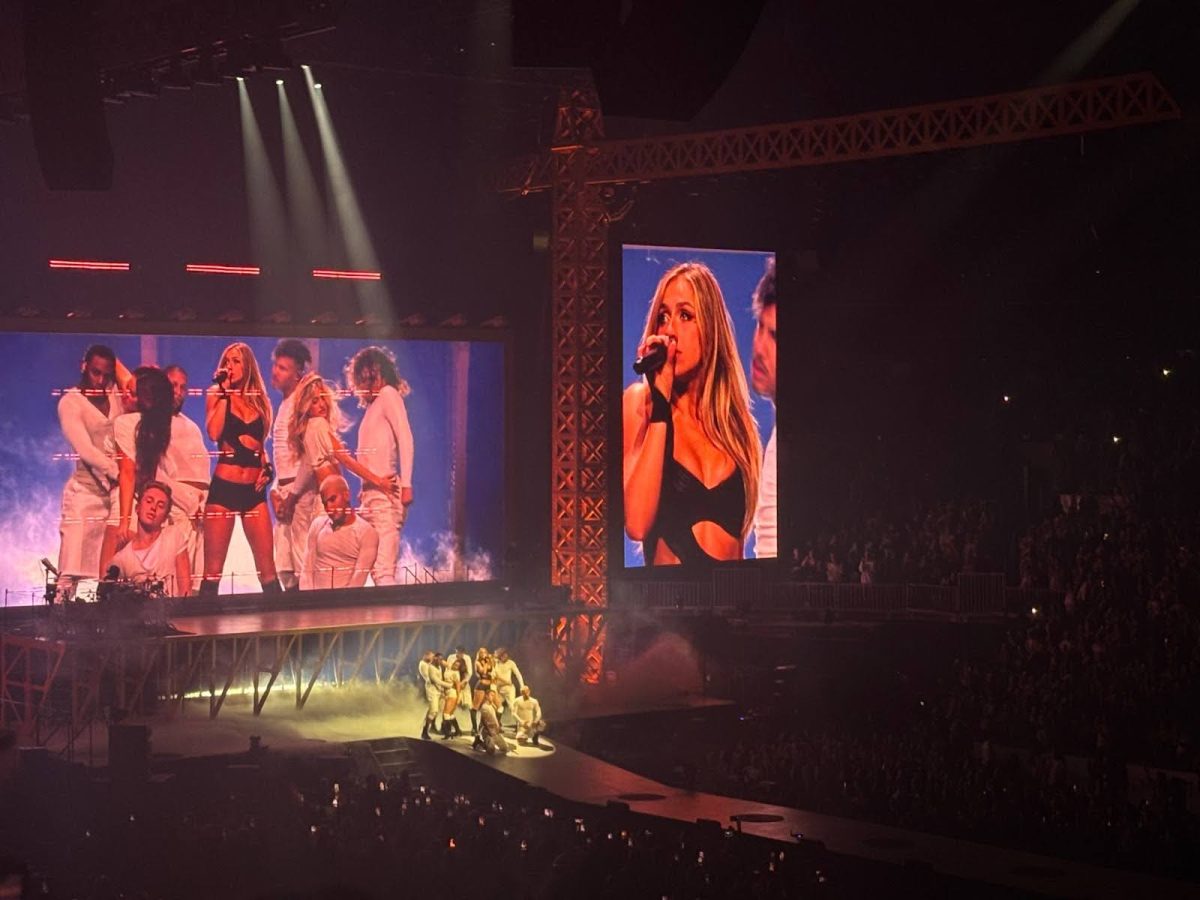 Popstar, Tate McRae, performing at TD Garden Oct. 17.