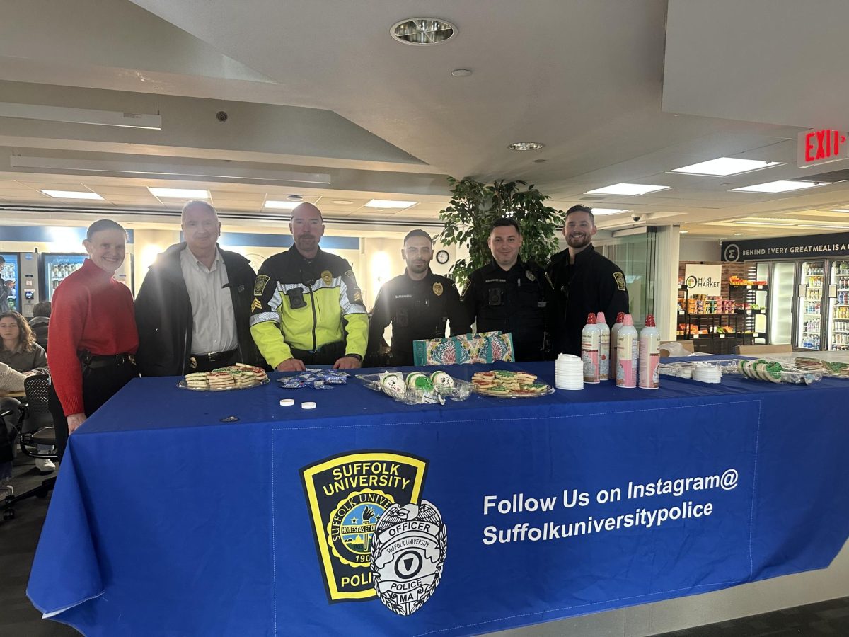 Lieutenant Detective Erin Schroeder, Chief Jim Connolly, Sergeant Detective Mike McCartney, Perry Sarakiniotia, James Digianvittorio and Brian Gallagher at the open house.