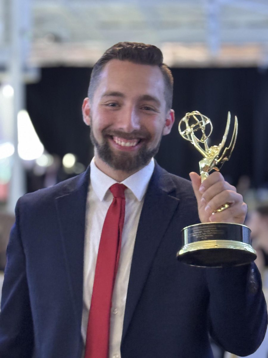 JD Conte with his Lone Star Emmy. Courtesy of Conte.