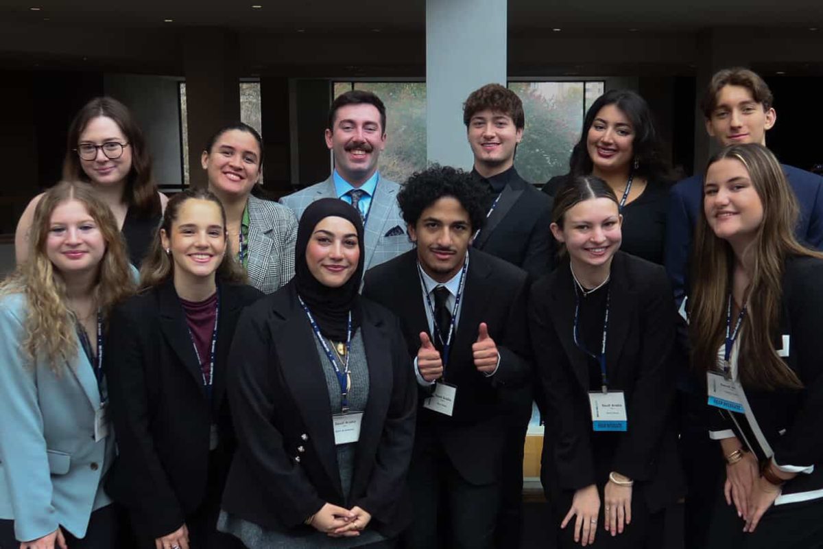 Suffolk University's Model UN team at National Model United Nations DC. 
