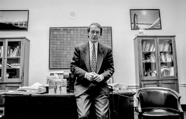 Photograph taken of Ed Markey at the Rayburn House Office Building, Washington, D.C, January 1, 1993.
Published in the New York Times.